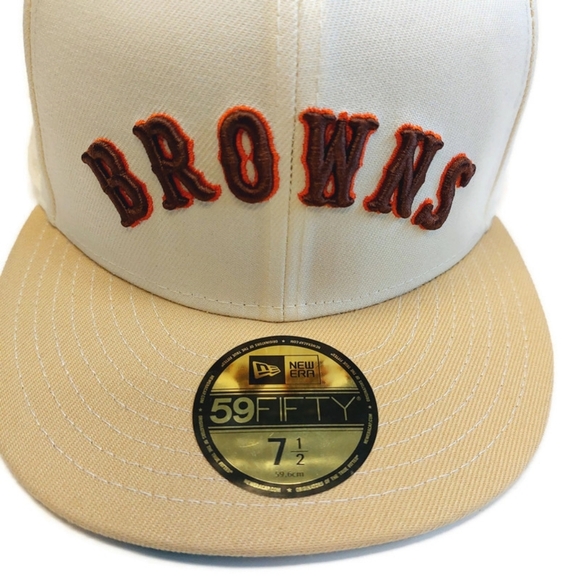 59Fifty New Era Size 7 1/2 St Louis Browns Fitted Hat Throwback Cap Orioles - Picture 2 of 7